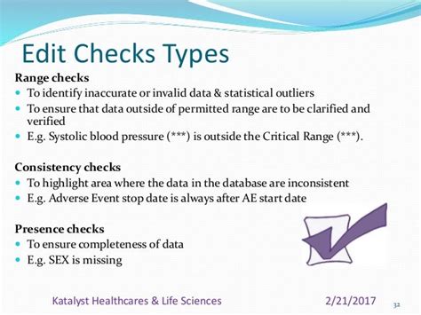 edit checks in clinical data management ppt